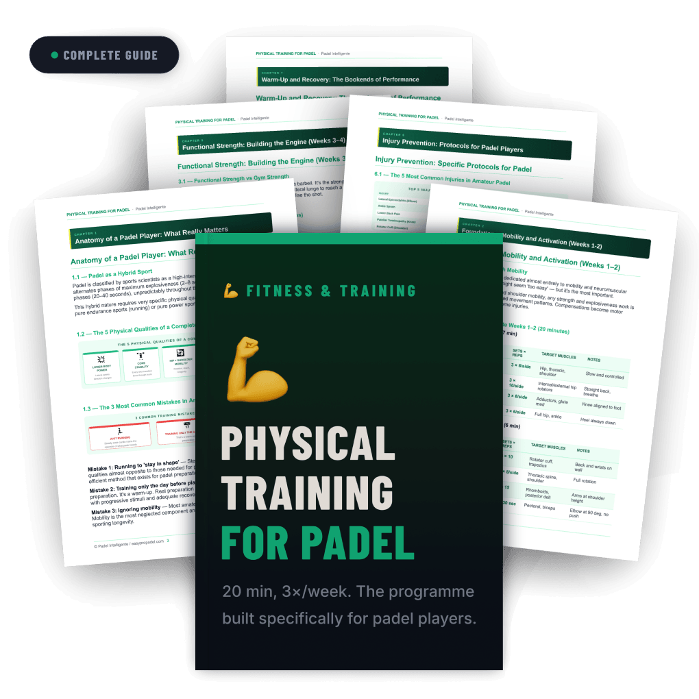 Physical Training for Padel - 20 Minutes. 3× a Week. Built for Your